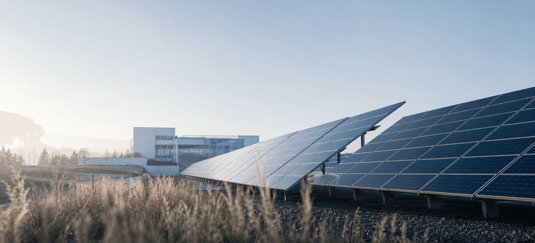 Buildings equipped for integrated solar energy services